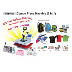 HTP 501 Combo Press Machine (5 in 1)